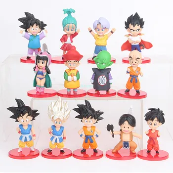 13 Pcs/set Dragon Ball Son Goku Son Gohan Torankusu Bulma Childhood Version PVC Action Figure Collectible Model Toy OPP 9CM B857
13 Pcs/set Dragon Ball Son Goku Son Gohan Torankusu Bulma Childhood Version PVC Action Figure Collectible Model Toy OPP 9CM B857