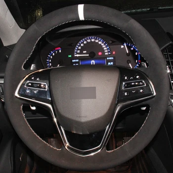 Puou Black Suede White Marker DIY Hand-stitched Car Steering Wheel Cover for Cadillac ATS 2013-2015 CTS 2014-2016 Free shipping
Puou Black Suede White Marker DIY Hand-stitched Car Steering Wheel Cover for Cadillac ATS 2013-2015 CTS 2014-2016 Free shipping