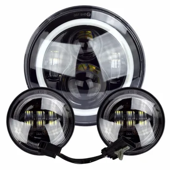 for Harley Touring Road King Street Glide Blackout 7" LED Halo Headlight with Auxiliary Halo Passing Lamps
for Harley Touring Road King Street Glide Blackout 7" LED Halo Headlight with Auxiliary Halo Passing Lamps