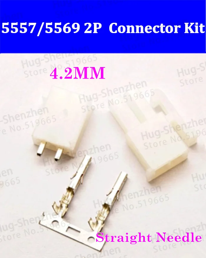 50sets 4.2mm 5557/5569 2 Pin car terminal Electrical connector kit (Housing+straight needle+Terminal) for automotive ect.
50sets 4.2mm 5557/5569 2 Pin car terminal Electrical connector kit (Housing+straight needle+Terminal) for automotive ect.