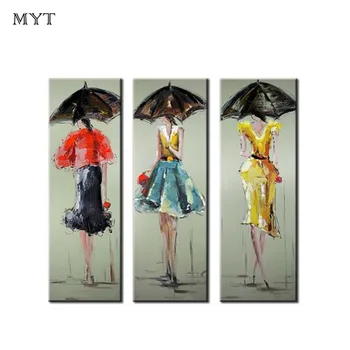 3 Panel Pictures Set Handpainted Abstract Figure Oil-Paintings on Canvas Women with Umbrella Canvas Home Decor for living room
3 Panel Pictures Set Handpainted Abstract Figure Oil-Paintings on Canvas Women with Umbrella Canvas Home Decor for living room