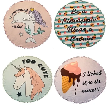 Summer Unicorn Bath Towels Round Beach Towel Microfiber Printed Towel With Tassel Serviette De Plage Fudiya Circle Playa shawl
Summer Unicorn Bath Towels Round Beach Towel Microfiber Printed Towel With Tassel Serviette De Plage Fudiya Circle Playa shawl