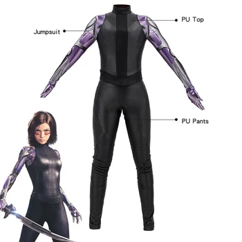 Alita Cosplay Costume Gunnm Leather Black Outfit and Jumpsuit Halloween Carnivl Uniforms Custom Made
Alita Cosplay Costume Gunnm Leather Black Outfit and Jumpsuit Halloween Carnivl Uniforms Custom Made