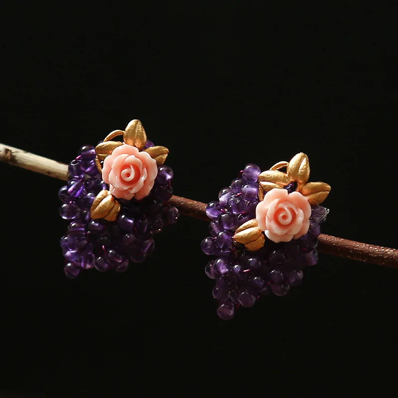 In 2017 the new manual original natural amethyst diamond geometry chic dangler mixed batch
In 2017 the new manual original natural amethyst diamond geometry chic dangler mixed batch