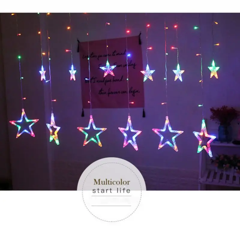 USB Christmas Romantic Lights LED Fairy Star Curtain String Lighting for Holiday Wedding Garland Party Decoration 2.5M
USB Christmas Romantic Lights LED Fairy Star Curtain String Lighting for Holiday Wedding Garland Party Decoration 2.5M