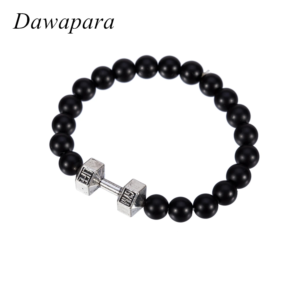 Dawapara Mens Sport Symbol Bracelets GYM Life Silver Plated / Antique Silver Black Beads Fitness Motivation Dumbbell Bracelets
Dawapara Mens Sport Symbol Bracelets GYM Life Silver Plated / Antique Silver Black Beads Fitness Motivation Dumbbell Bracelets
