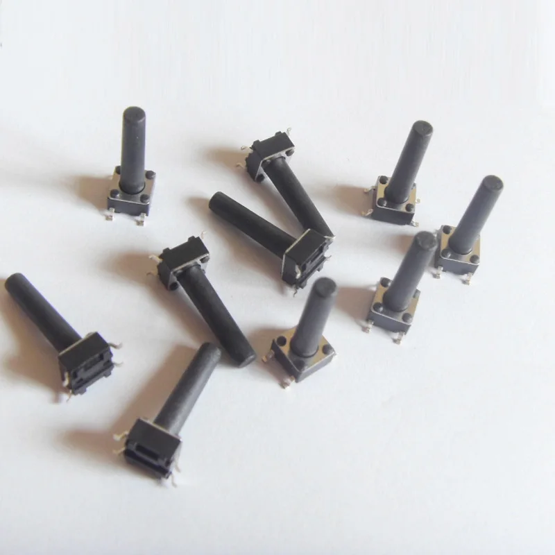 200pcs/lot 4 pins 6*6*21/22/23/24/25 mm SMD Tactile Push Button Tact Switches 6x6mm
200pcs/lot 4 pins 6*6*21/22/23/24/25 mm SMD Tactile Push Button Tact Switches 6x6mm