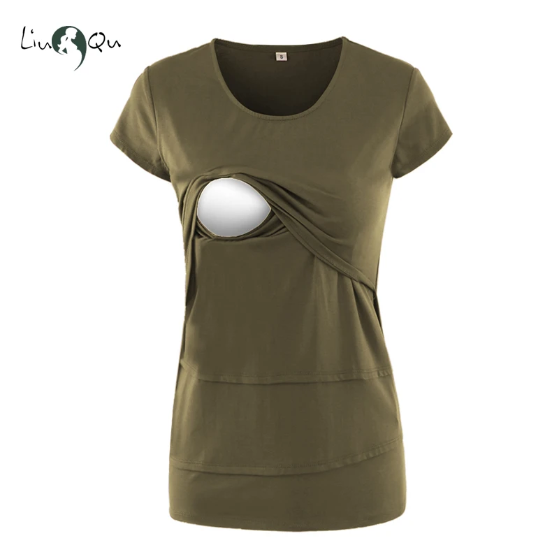 Liu & Qu Women's Maternity Clothes Layered Irregular Nursing Shirt Tops Short Sleeve Breastfeeding Clothes Flattering tops Tee
Liu & Qu Women's Maternity Clothes Layered Irregular Nursing Shirt Tops Short Sleeve Breastfeeding Clothes Flattering tops Tee