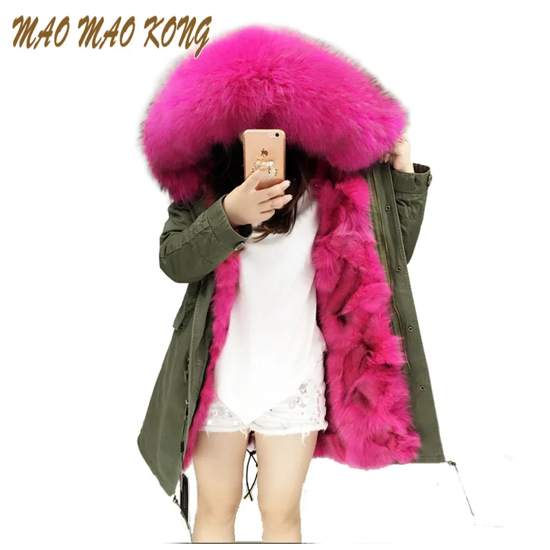 Fashion woman army green Large raccoon fur collar hooded coat parkas outwear detachable fox fur lining winter long jacket
Fashion woman army green Large raccoon fur collar hooded coat parkas outwear detachable fox fur lining winter long jacket