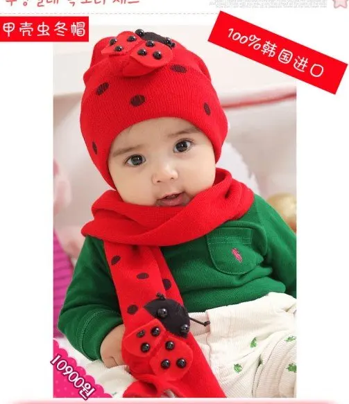 Ladybird ladybug hat scarf sets ladybird HAT Baby cap Baby hat+scarf set Beetle cap
Ladybird ladybug hat scarf sets ladybird HAT Baby cap Baby hat+scarf set Beetle cap