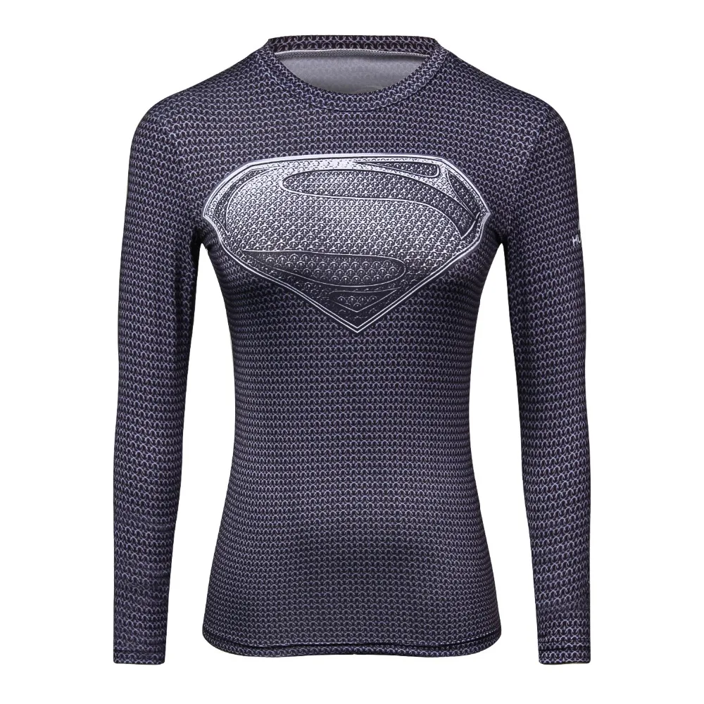 3D Print Superman Long Sleeve Brand Women T Shirt Lady's High Elastic Fitness Crossfit T-Shirt Women Compression Fashion Tshirt
3D Print Superman Long Sleeve Brand Women T Shirt Lady's High Elastic Fitness Crossfit T-Shirt Women Compression Fashion Tshirt