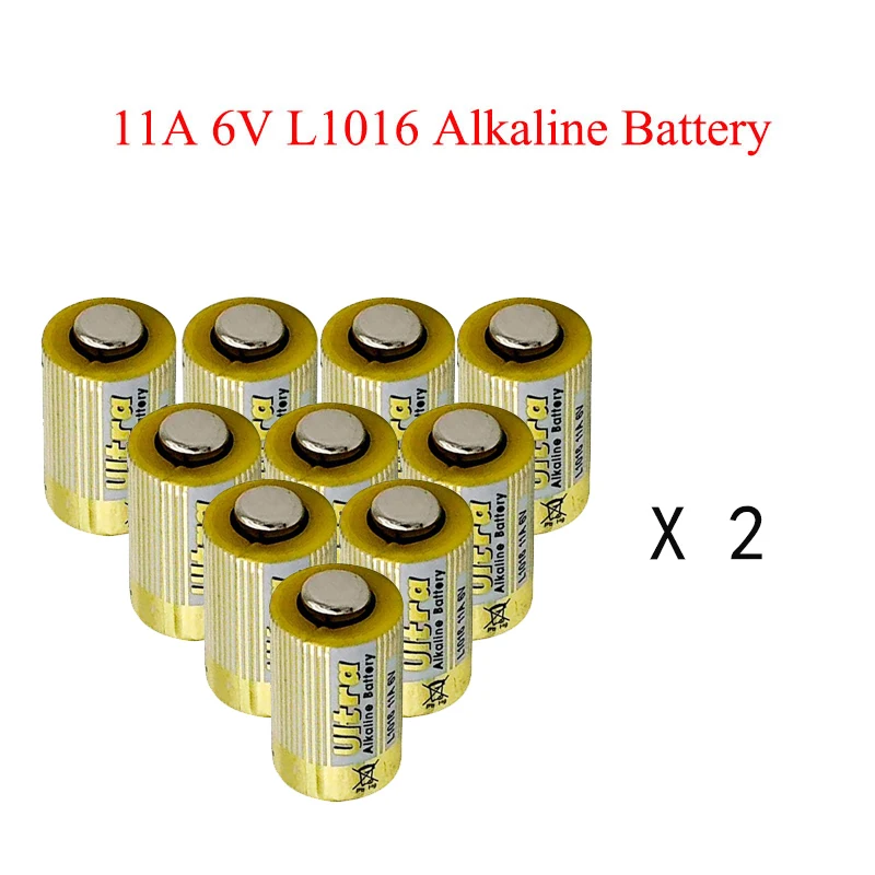 20 pieces / batch 11A 6V primary dry battery L1016 alkaline disposable battery car key remote
20 pieces / batch 11A 6V primary dry battery L1016 alkaline disposable battery car key remote