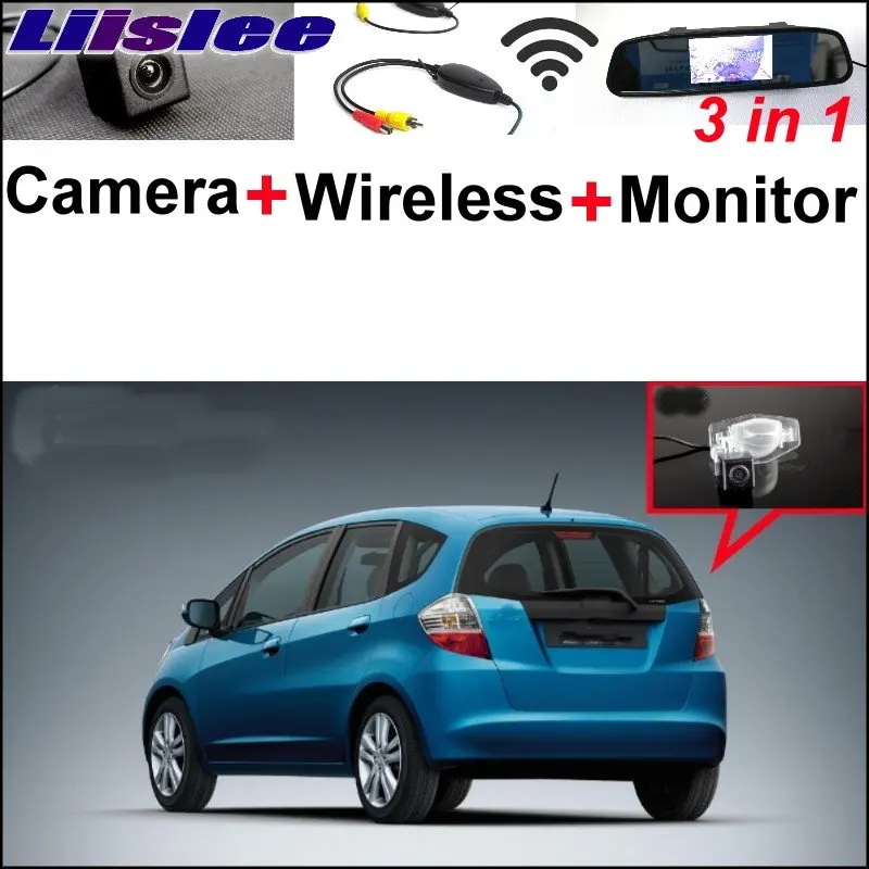 Liislee 3 in1 Special Rear View Camera + Wireless Receiver + Mirror Monitor Back Up Parking System For Honda Jazz 5D 2002~2013
Liislee 3 in1 Special Rear View Camera + Wireless Receiver + Mirror Monitor Back Up Parking System For Honda Jazz 5D 2002~2013