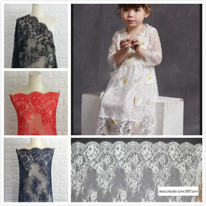 3 M/Lot Black White Exquisite Eyelash Lace Fabric Wide 70CM/150CM To Do Wedding Dress Sexy Lingerie DIY Clothes Accessory SM055
3 M/Lot Black White Exquisite Eyelash Lace Fabric Wide 70CM/150CM To Do Wedding Dress Sexy Lingerie DIY Clothes Accessory SM055
