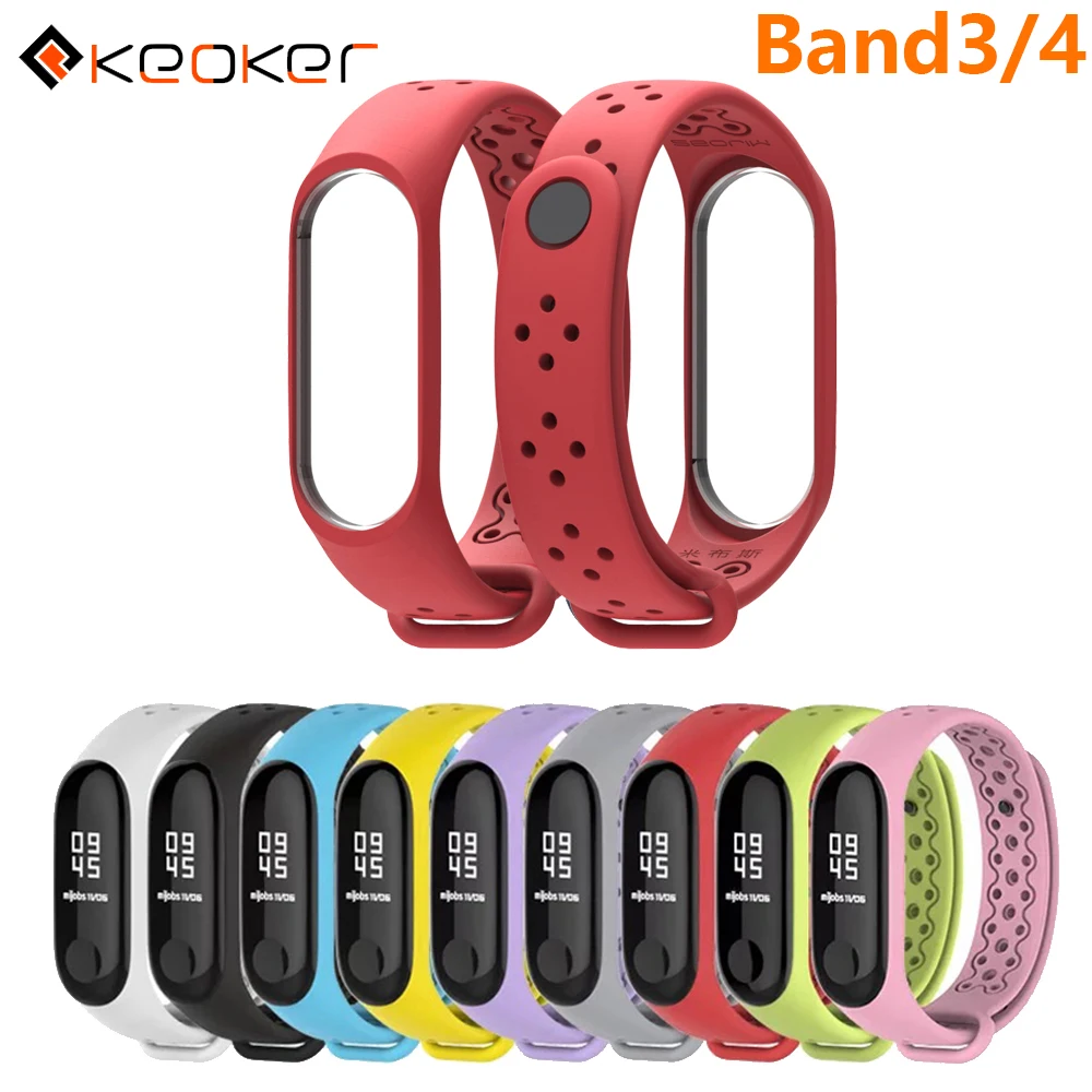 KEOKER Smart Accessories Mi Band 4 Strap Anti-lost Replacement Sport Silicone Wristband For Xiaomi Band 3 4
KEOKER Smart Accessories Mi Band 4 Strap Anti-lost Replacement Sport Silicone Wristband For Xiaomi Band 3 4