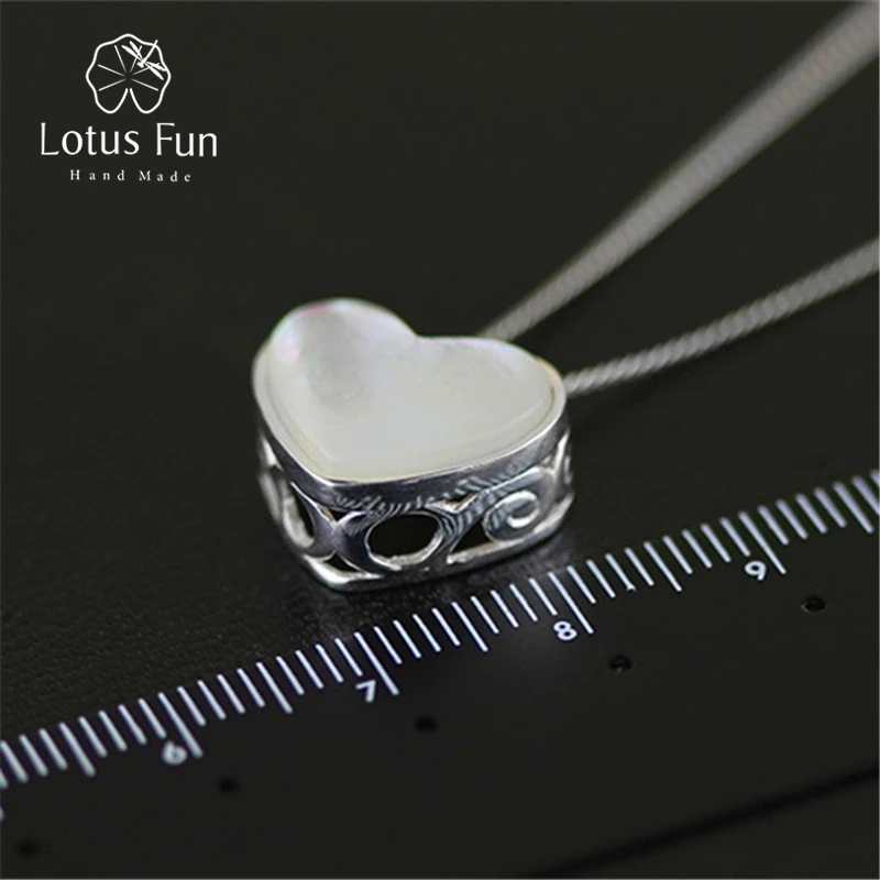 Lotus Fun Real 925 Sterling Silver Handmade Fine Jewelry Afternoon Dating Love Heart Design Pendant without Necklace for Women
Lotus Fun Real 925 Sterling Silver Handmade Fine Jewelry Afternoon Dating Love Heart Design Pendant without Necklace for Women