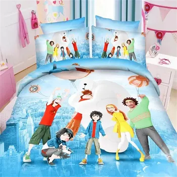 Hot Blue Big Hero BAYMAX Bedding Set Twin Size Duvet Covers Single Bed Fitted sheet for Kids Boys Bedroom Decor Girls 3-4 pieces
Hot Blue Big Hero BAYMAX Bedding Set Twin Size Duvet Covers Single Bed Fitted sheet for Kids Boys Bedroom Decor Girls 3-4 pieces