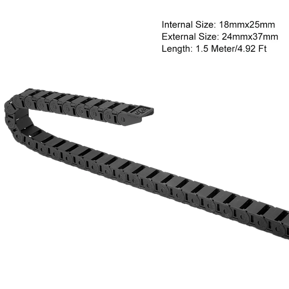 UXCELL 1.5M Long R38 18x25mm Plastic Drag Chain Cable Carrier for 3D Printer CNC Router Machine Transmission Chain Power Parts
UXCELL 1.5M Long R38 18x25mm Plastic Drag Chain Cable Carrier for 3D Printer CNC Router Machine Transmission Chain Power Parts