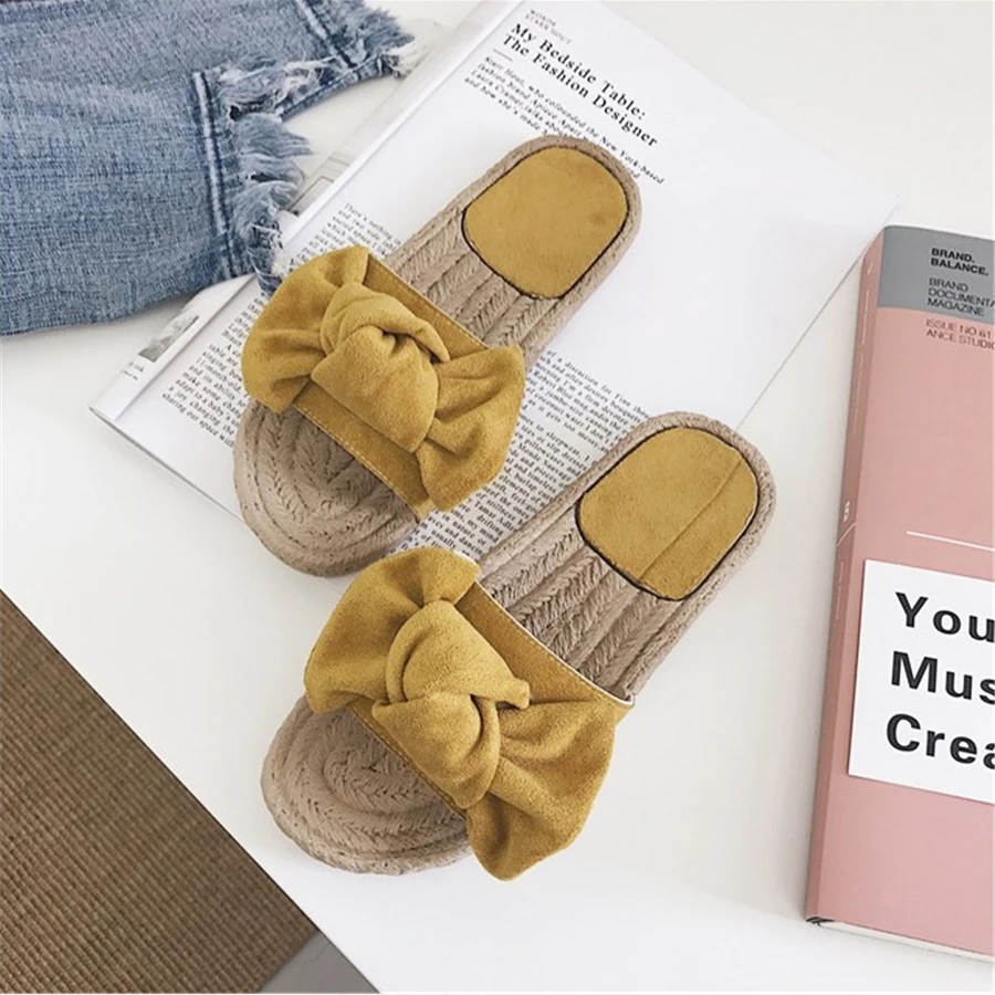 WENYUJH New Women's Slippers Bowknot Ladies Slipper Summer Flat Sandals Summer Vacation Beach Casual Indoor Shoes Flops
WENYUJH New Women's Slippers Bowknot Ladies Slipper Summer Flat Sandals Summer Vacation Beach Casual Indoor Shoes Flops