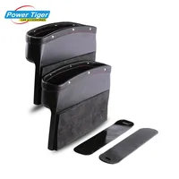 Car Seat Storage Pockets Box Leather Organizer Auto Gap Pocket Stowing Tidying for Phone key Card Coin Case Accessoies image
