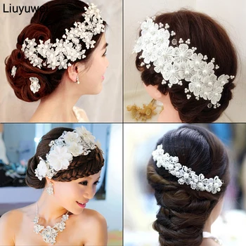 Fashion Wedding Hair Accessories Pearl Haedbands for Bride Red White Lace Crystal Tiara Floral Elegant Bridal Hair Jewelry
Fashion Wedding Hair Accessories Pearl Haedbands for Bride Red White Lace Crystal Tiara Floral Elegant Bridal Hair Jewelry