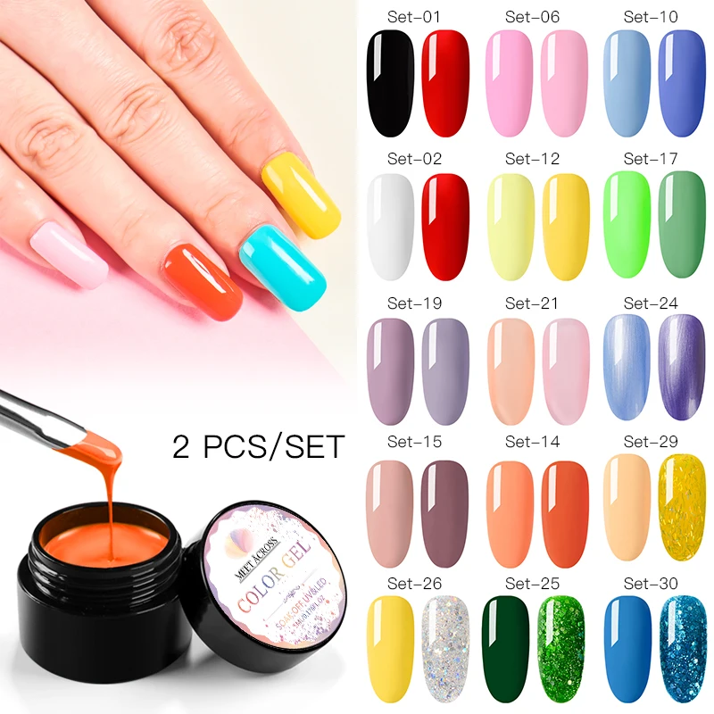 MEET ACROSS 2Pcs UV Gel Nail Polish Set 5ml Pure Nail UV LED Gel Nail Polish Long-lasting Manicure Soak off Varnish Gel Polish
MEET ACROSS 2Pcs UV Gel Nail Polish Set 5ml Pure Nail UV LED Gel Nail Polish Long-lasting Manicure Soak off Varnish Gel Polish