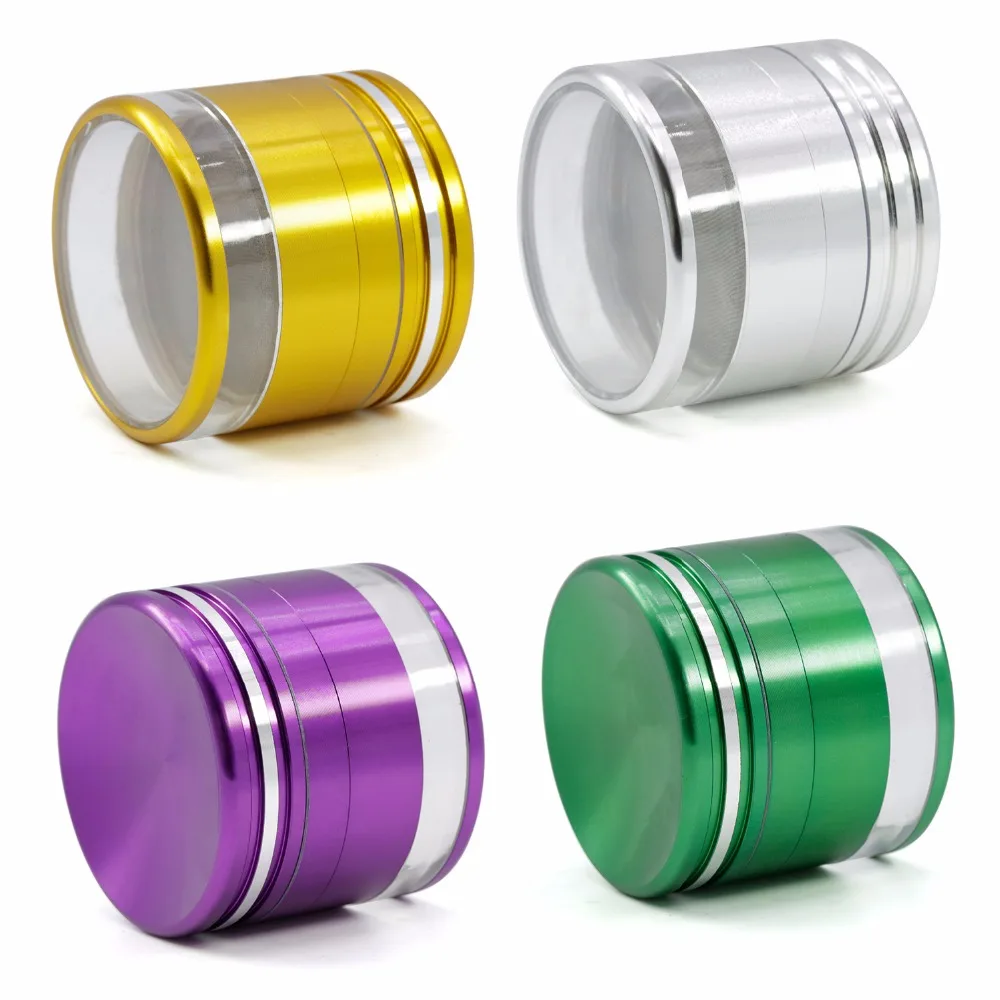New 4 Layer Aluminium Alloy Diameter 63mm Bronze Grinder Hookah Tobacco Herb Grinder
New 4 Layer Aluminium Alloy Diameter 63mm Bronze Grinder Hookah Tobacco Herb Grinder