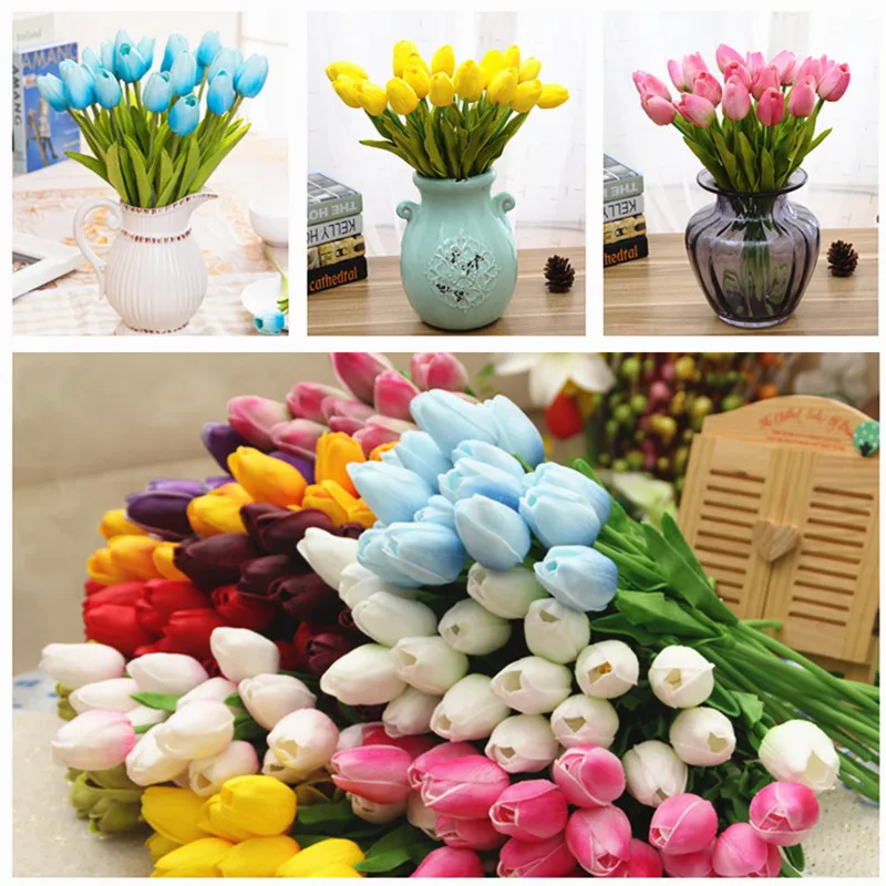 1pcs PU Tulips Artificial Flower Real Touch Artificiales Para Decora Mini Tulip For Home Decoration Wedding Bride Flower Bouquet
1pcs PU Tulips Artificial Flower Real Touch Artificiales Para Decora Mini Tulip For Home Decoration Wedding Bride Flower Bouquet