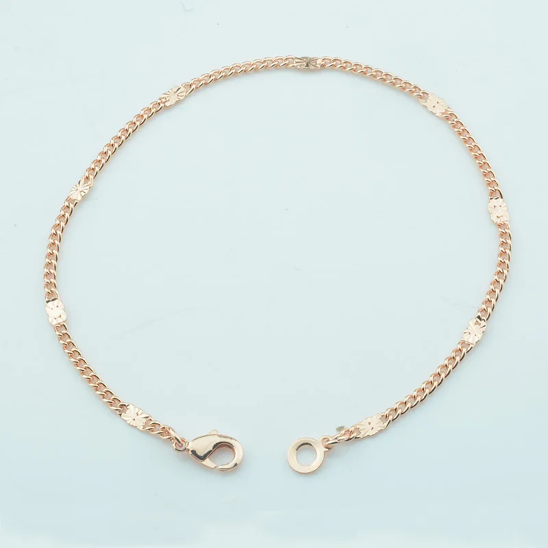 2mm Women 585 Rose Gold Color Curb Chains Smart Anklets Jewelry Bracelet/Foot Chains 25cm 27cm Long Anklet
2mm Women 585 Rose Gold Color Curb Chains Smart Anklets Jewelry Bracelet/Foot Chains 25cm 27cm Long Anklet