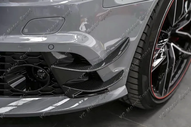 2013-2016 Audi A6 S6 RS6 RS6-Conversion Front Bumper ABT Style Canard CF (58)