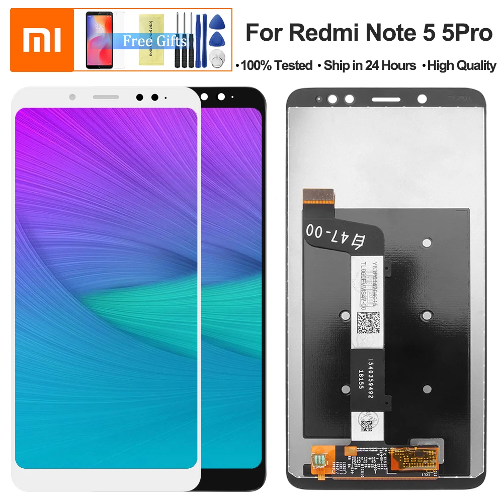For Xiaomi Redmi Note 5 Pro LCD Display Touch Screen 100% Test Good Digitizer Assembly Replacement For Redmi Note5 5.99 Inch
For Xiaomi Redmi Note 5 Pro LCD Display Touch Screen 100% Test Good Digitizer Assembly Replacement For Redmi Note5 5.99 Inch