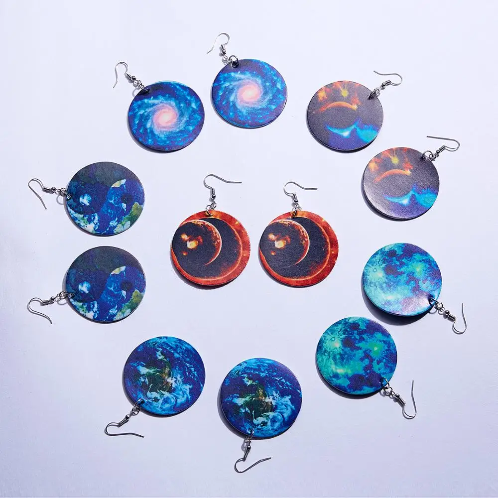 Belleper Simple Round Solar System Planet Drop Earrings Accessories Gift For Women Unique Design Punk Big Drop Earring Jewelry
Belleper Simple Round Solar System Planet Drop Earrings Accessories Gift For Women Unique Design Punk Big Drop Earring Jewelry