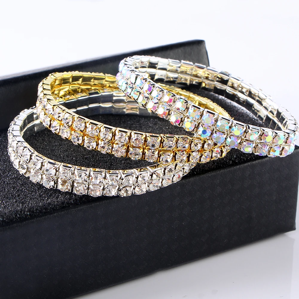 Vintage New Fashion Gold Silver Charm Crystal Bracelets & Bangles Rhinestone Party Jewelry Shinny Women Armbanden Voor Vrouwen
Vintage New Fashion Gold Silver Charm Crystal Bracelets & Bangles Rhinestone Party Jewelry Shinny Women Armbanden Voor Vrouwen