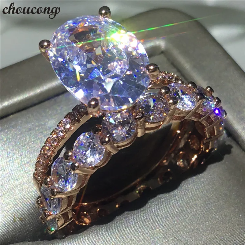 choucong Luxury Lovers Ring set 925 Sterling Silver Oval cut 3ct AAAAA cz Party Wedding Band Rings For Wome men Jewelry Gift
choucong Luxury Lovers Ring set 925 Sterling Silver Oval cut 3ct AAAAA cz Party Wedding Band Rings For Wome men Jewelry Gift