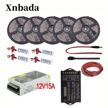 5M-25M 30led/m DC12V RGB Led Strip Set 5050 SMD Led Flexible Light + TC420 RGB Led Controller + Amplifier Kit + Power adapter
5M-25M 30led/m DC12V RGB Led Strip Set 5050 SMD Led Flexible Light + TC420 RGB Led Controller + Amplifier Kit + Power adapter