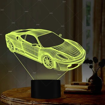 3D Night Lights for Kids with LED Touch 7 Colors Changing Toy Car Desk Lamp 
3D Night Lights for Kids with LED Touch 7 Colors Changing Toy Car Desk Lamp