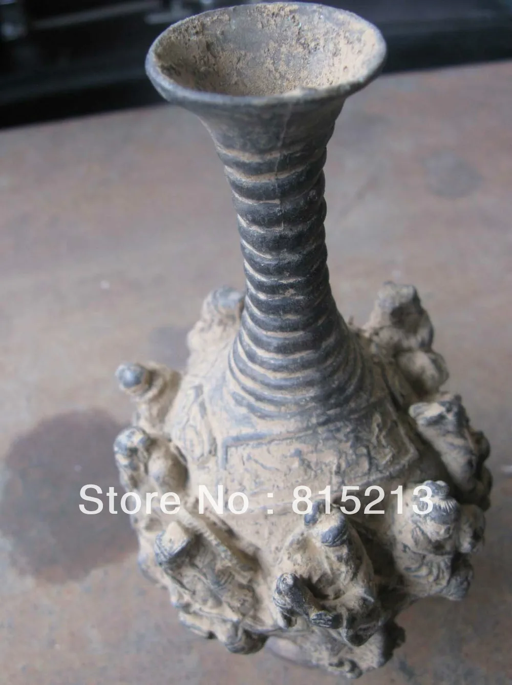 bi0027 old China beautiful fairy tale bronze vase carved Eight immortals totem statue
bi0027 old China beautiful fairy tale bronze vase carved Eight immortals totem statue