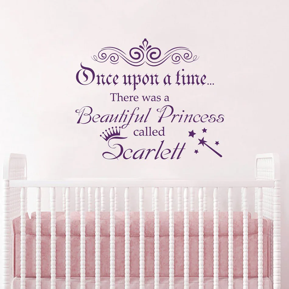 Quote Wall Decals Once Upon A Time Little Princess Decal Kids Nursery Girl Name Vinyl Stickers Home Bedroom Crown Decor B397
Quote Wall Decals Once Upon A Time Little Princess Decal Kids Nursery Girl Name Vinyl Stickers Home Bedroom Crown Decor B397