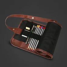 36 Buracos 6 Cores Handy Escola Lápis Caso de Grande Capacidade colorido Saco do Lápis caneta Gel case Para Presente Do Estudante de Arte suprimentos(China)