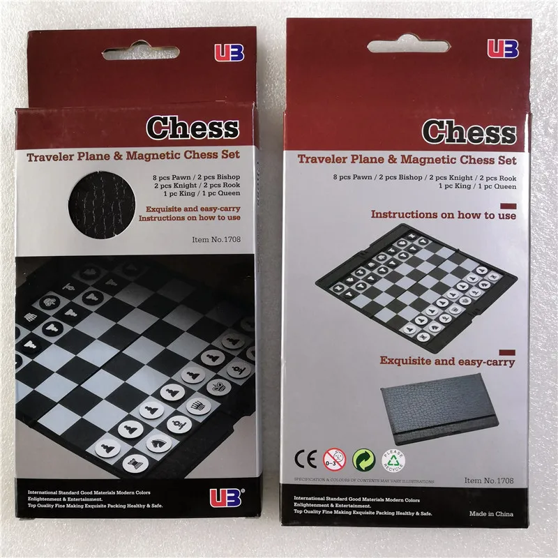 Wallet type Ultra-thin 20x17cm Folding Board Magnetic international Chess Traveler Plane Checkers Set Model 1708-C
Wallet type Ultra-thin 20x17cm Folding Board Magnetic international Chess Traveler Plane Checkers Set Model 1708-C