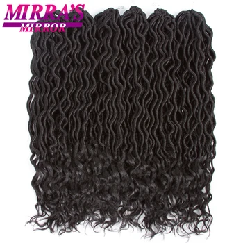 Mirra's Mirror 18" Goddess Faux Locs Crochet Hair Black Crochet Braids Synthetic Braiding Hair Extensions 24 Strands
Mirra's Mirror 18" Goddess Faux Locs Crochet Hair Black Crochet Braids Synthetic Braiding Hair Extensions 24 Strands