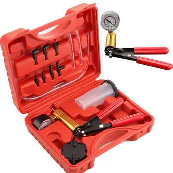Professional Hand Held Vacuum Pump Kit Car Auto Pressure Tester Brake Bleeder Tester Set Durable With Box
Professional Hand Held Vacuum Pump Kit Car Auto Pressure Tester Brake Bleeder Tester Set Durable With Box