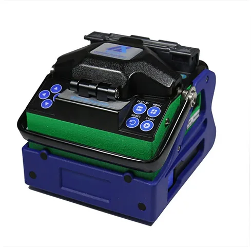 Multilanguage Eloik ALK-88A 7s Fast splicing Fusion Splicer Fiber Optic Fusion Splicer Cleaver Automatic Focus Function 4.3" LCD
Multilanguage Eloik ALK-88A 7s Fast splicing Fusion Splicer Fiber Optic Fusion Splicer Cleaver Automatic Focus Function 4.3" LCD