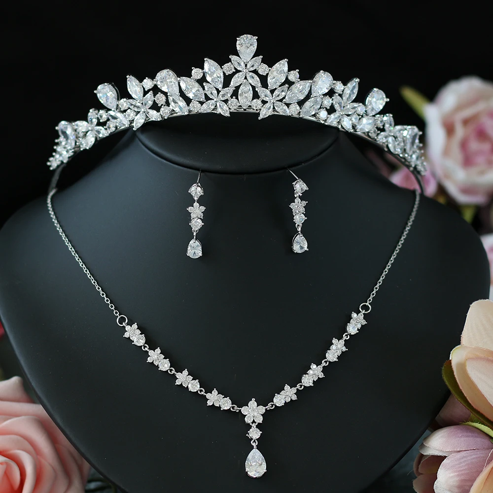 Luxury voice women Nigerian wedding Naga bride cubic zirconia necklace Dubai 3PCS
Luxury voice women Nigerian wedding Naga bride cubic zirconia necklace Dubai 3PCS