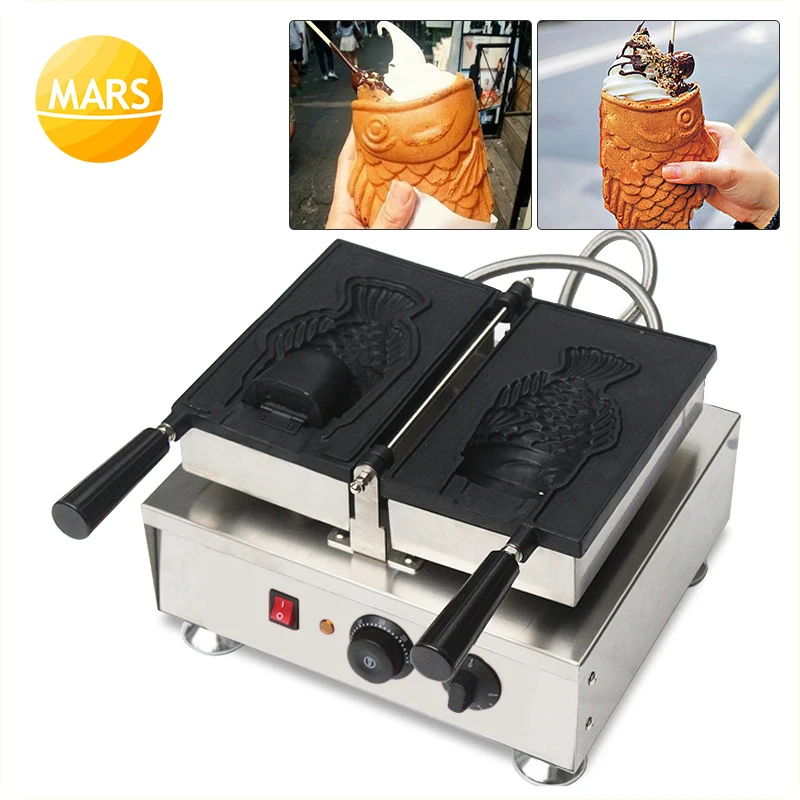 MARS Single Plate Non-stick Electric Ice Cream Fish Taiyaki Maker Machine Baker; Fish Cake Taiyaki Mold Maker Machine
MARS Single Plate Non-stick Electric Ice Cream Fish Taiyaki Maker Machine Baker; Fish Cake Taiyaki Mold Maker Machine