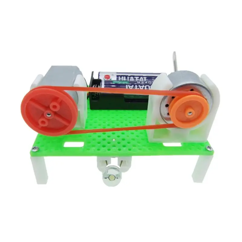 Mini Electric Generator Wheel Motor Model Energy DIY Toys For Kids LED Education Science Experiment Gift qiang | Обустройство дома