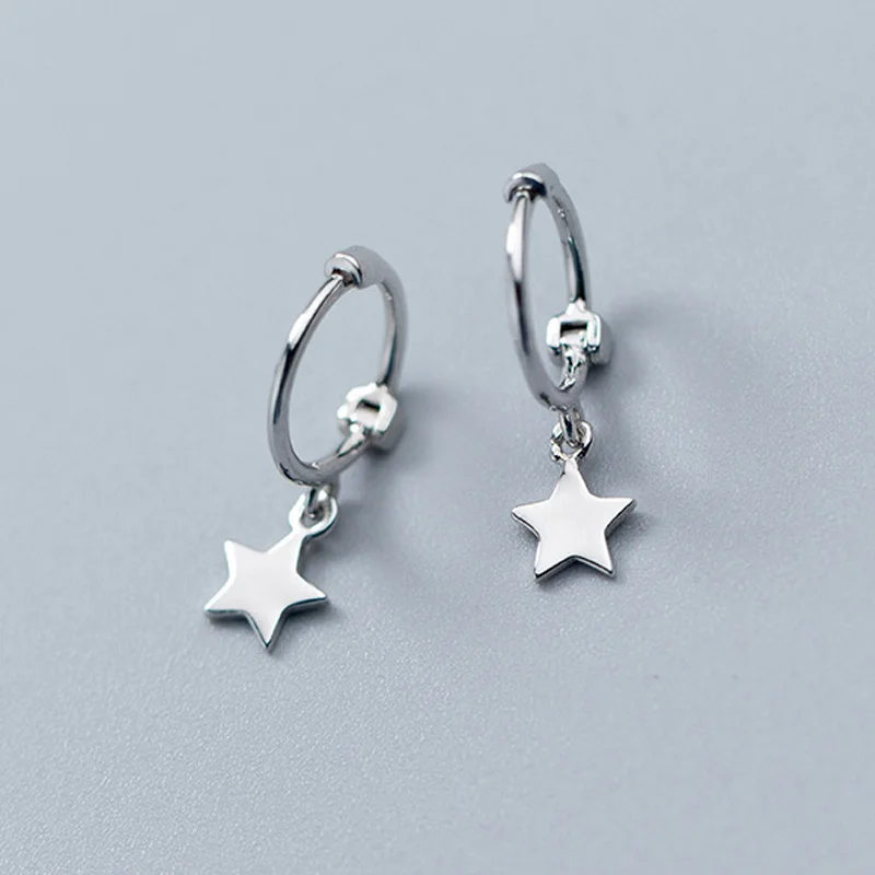 Pretty 925 Sterling Silver Star Hoop Earrings Rose Gold/Silver Hanging Hook Earrings For Women Cross Charm Jewelry Earring Gift
Pretty 925 Sterling Silver Star Hoop Earrings Rose Gold/Silver Hanging Hook Earrings For Women Cross Charm Jewelry Earring Gift