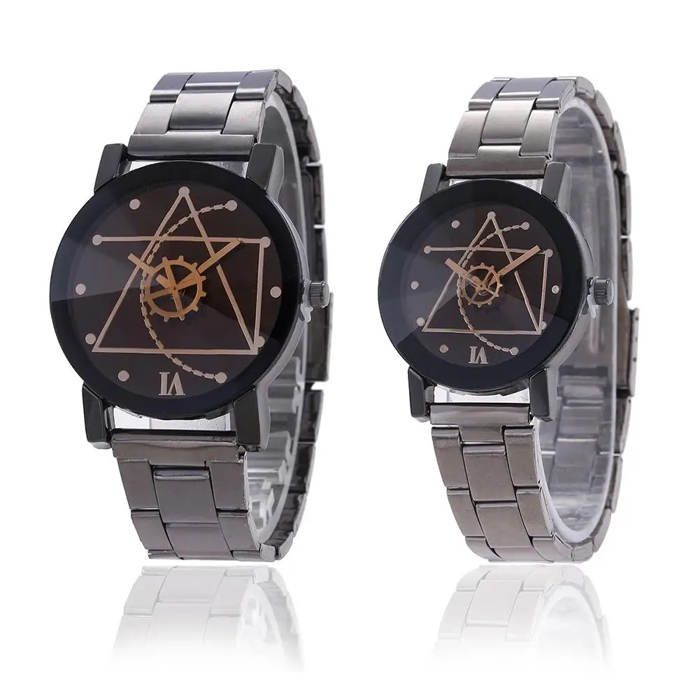 New Men Women Lovers Wristwatch Stainless Steel Band Watch Gear Pointer Quartz Clock
New Men Women Lovers Wristwatch Stainless Steel Band Watch Gear Pointer Quartz Clock