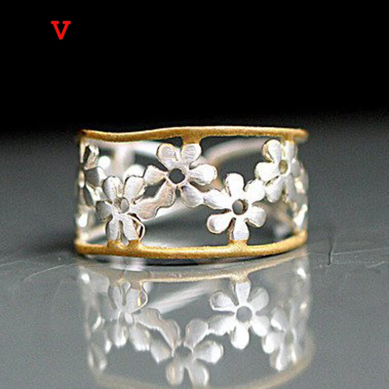 Gold silver color Simple sunflower hollow ring 2019 new brand Cocktail party finger rings adjusted size Anniversary jewelry Anel
Gold silver color Simple sunflower hollow ring 2019 new brand Cocktail party finger rings adjusted size Anniversary jewelry Anel
