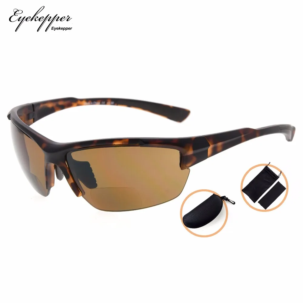 SG901 Eyekepper TR90 Sports Half-Rimless Bifocal Sunglasses Baseball Running Fishing Driving Golf Softball Hiking Readers
SG901 Eyekepper TR90 Sports Half-Rimless Bifocal Sunglasses Baseball Running Fishing Driving Golf Softball Hiking Readers